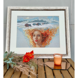 Cross stitch kit - Aine collection "Mother Nature. Earth" 40x30 cm SRA1003