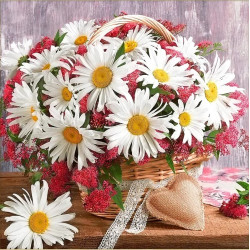 (Discontinued) Bouquet Favorite daisies 40*40 cm AZ-1878