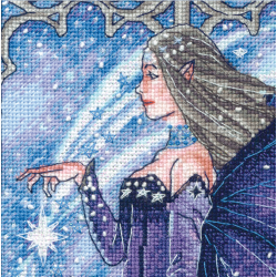 Cross stitch kit - The Gold collection Wintertime Fairy D70-09618