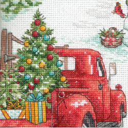 Cross stitch kit Holiday Farm Stocking D70-09619
