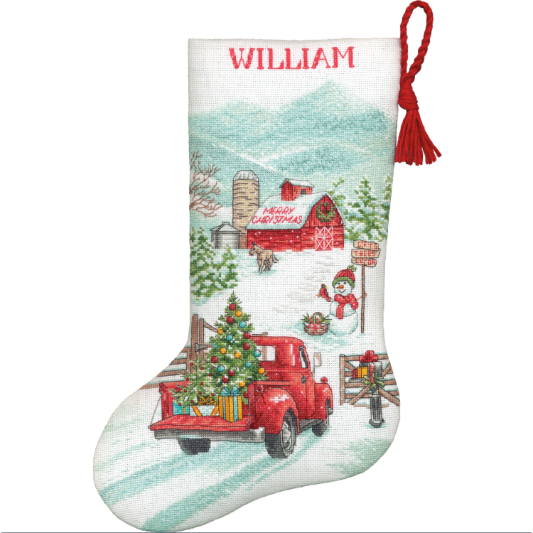 Kreuzstichset Holiday Farm Stocking D70-09619