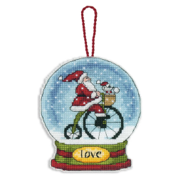 Набор для вышивки крестом Love Snow Globe Ornament 9,5 x 11,4 см D70-08903