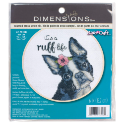 Counted Cross Stitch Kit with bamboo hoop