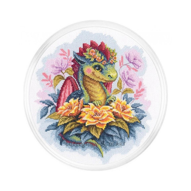 Cross-stitch kit "Guardian of the golden flowers" RTOM1010