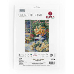 Cross Stitch Kit "Garden Corner" 27x36,5cm SBU5056