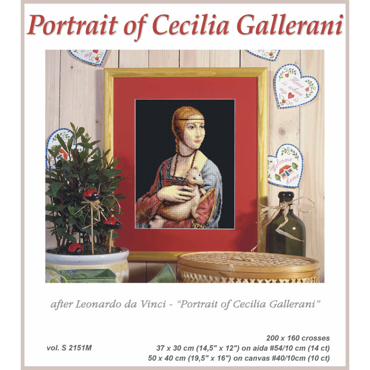Chart for embroidery Portrait of Cecilia Gallerani