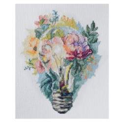 Cross stitch kit Bright thoughts 16x19 cm AAH-229