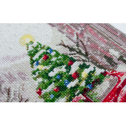 Cross stitch kit We are going to celebrate (Winter tale) 25x20 cm AAH-226
