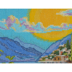 Cross stitch kit The sun of Sicily (Deco Scenes) 25x30 cm AAH-215