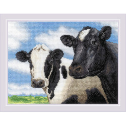 Cross stitch kit Cows 24x18 SRA2237
