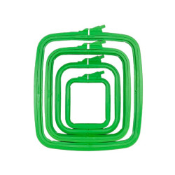 Пластиковый квадратный обруч 19,5x22 см (зеленый) 170-13GREEN