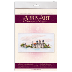 Cross-stitch kits Colorful domes(Landscape) 38x18 cm AAH-110