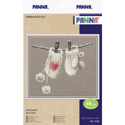 Cross stitch kit PANNA "Mittens" PZM-7068
