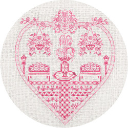Cross stitch kit PANNA "Pink Garden" PSO-1768