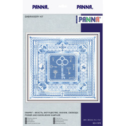 Cross stitch kit PANNA "Power and knowledge sampler" PSO-1378