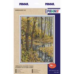 Cross stitch kit PANNA "Landscape in autumn colors" PPS-1287