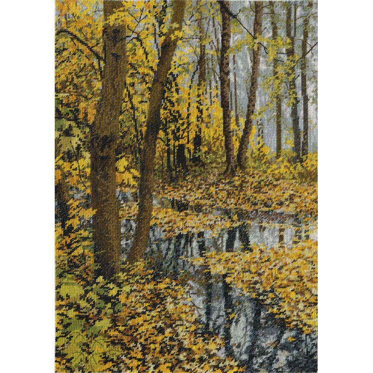 Cross stitch kit PANNA "Landscape in autumn colors" PPS-1287