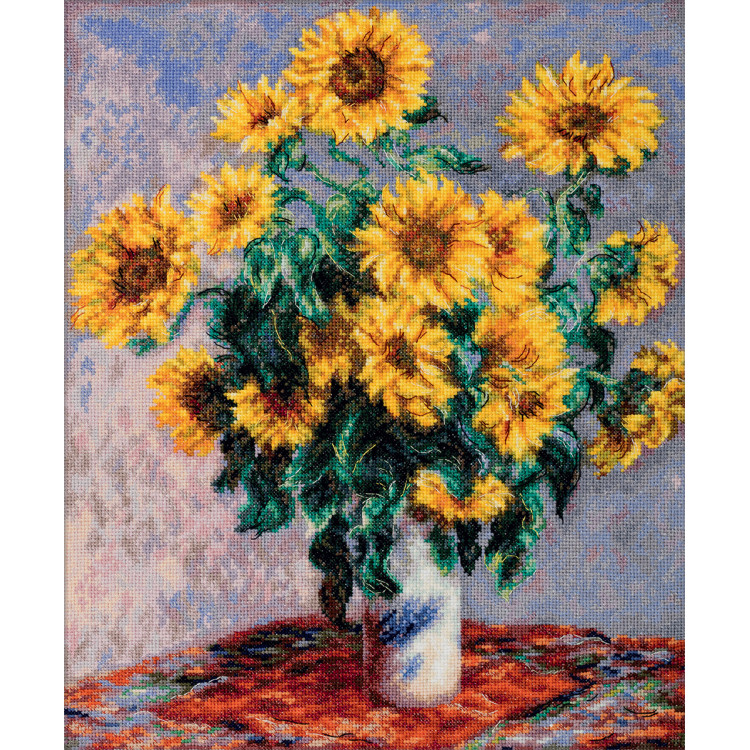 Cross stitch kit PANNA "Bouquet of sunflowers" PMET-7357