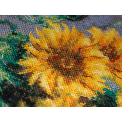 Cross stitch kit PANNA "Bouquet of sunflowers" PMET-7357