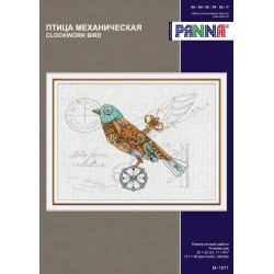 Cross stitch kit PANNA "Clockwork bird" PM-1871