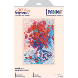 Cross stitch kit PANNA "Bright bouquet" PJK-2288