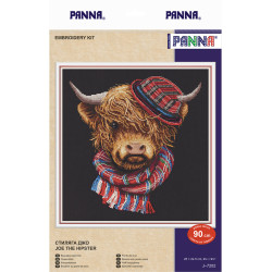 Cross stitch kit PANNA "Joe the hipster" PJ-7202