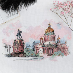 Cross stitch kit PANNA "Traveling around St. Petersburg" PGM-7282