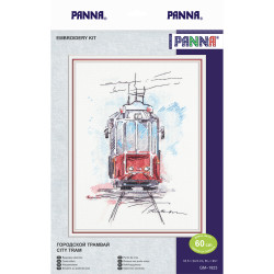 Cross stitch kit PANNA "City tram" PGM-1923