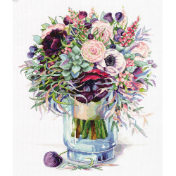 Cross stitch kit PANNA "Bouquet with anemones" PC-7159