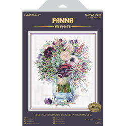 Cross stitch kit PANNA "Bouquet with anemones" PC-7159