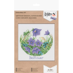 Kreuzstichset „Florale Zärtlichkeit. Glockenblumen“ KL8-533
