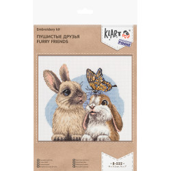 Cross stitch kit KLART "Furry friends" KL8-522