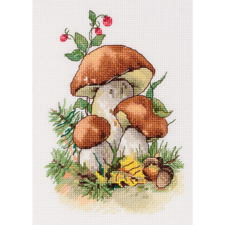 Cross stitch kit KLART "Porcini mushrooms" KL8-516