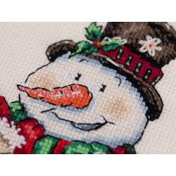 Набор для вышивки крестом "Снеговик и Дед Мороз" KL8-507