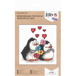 Набор для вышивки крестом "Влюбленные пингвины" KL8-287
