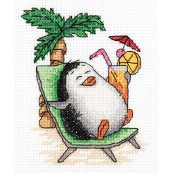 Cross stitch kit KLART "Penguin holiday" KL8-285