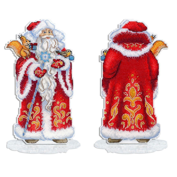 Kreuzstichset „Weihnachtsmann, mit Ständer“ SR-943