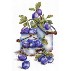 Cross stitch kit "Garden plums" SNV-877