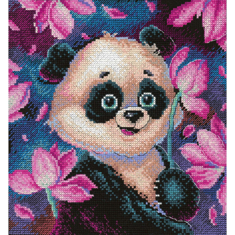 Cross stitch kit "Romantic panda" SNV-831