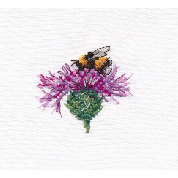 Cross stitch kit "Bumblebee on a flower" S1608