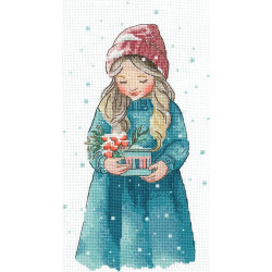 Cross stitch kit "Winter Girl" SAND-37