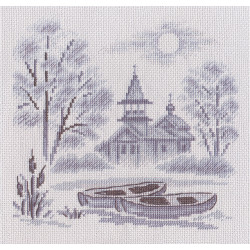 Cross stitch kit PANNA "Fog over the river" PPS-1057