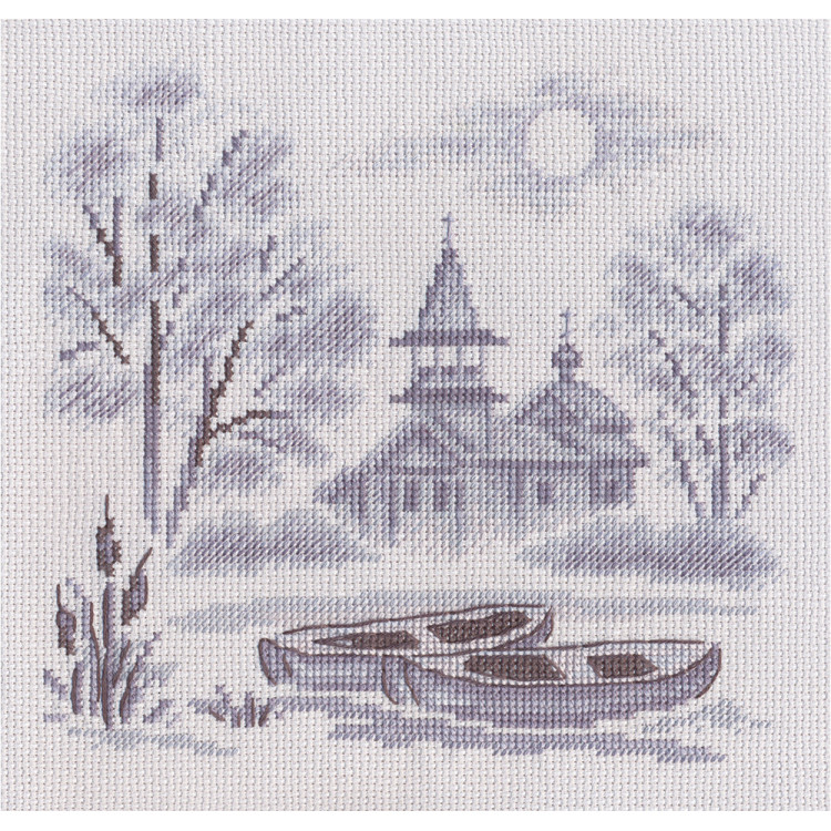 Набор для вышивки крестом "Туман над рекой" PPS-1057