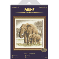 Cross stitch kit PANNA "Elephants" PJ-0564