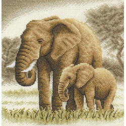 Cross stitch kit PANNA "Elephants" PJ-0564