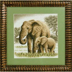 Cross stitch kit PANNA "Elephants" PJ-0564