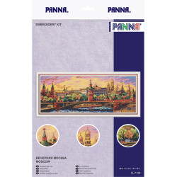 Cross stitch kit PANNA "Evening Moscow" PG-7139
