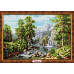 Landschaft mit Wasserfall 60*40 cm AZ-1910