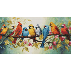 Cross Stitch Kit The Song of the Birds 43x22 cm SBU5062