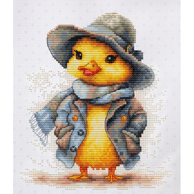 Cross Stitch Kit The Detective Duck 15x18 cm SB1416